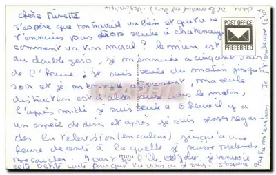 Ilha de Wight — Carta postal turística — editor desconhecido — Verso