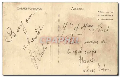 O Paquebote « Ile de France », da Compagnie Générale Transatlantique — características técnicas impressas — editor: LEVY ET MOURADIS DACHY, IMP. PARIS — Verso