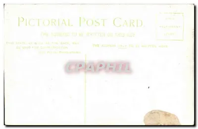 Bilhete postal antigo Parque Manninigham, Bradford — Verso
