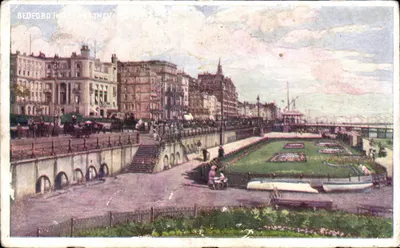 Bedford Hotel, Princes Quay — vista do rio e do jardim — editor: Boots Cash Chemists