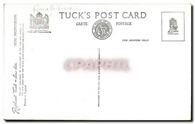 Die Gerichtsgebäude — Eine Tuck-Karte — Rückseite