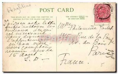 Imperial Hotel, Torquay — widok panoramiczny — wydawca nieznany — Rewers