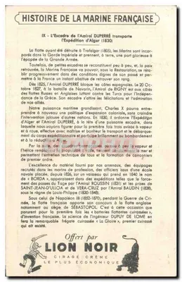 Flota admirała Duperra w ekspedycji do Algerii — Historia Marynarki Francuskiej — E. de Bertier — Rewers