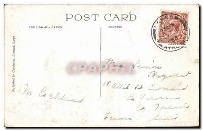 La Promenade, Largs — widok promenady nad morzem z promenadzistami — wydawca Castltons, Limited, nr 210202 — Rewers