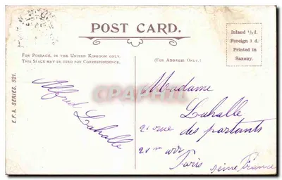 Londres. Coluna do Duque de York — editor E.F.A. Série 521 — Verso