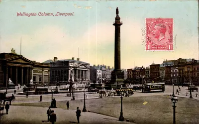 Coluna de Wellington, Liverpool — vista panorâmica — editor desconhecido, número de série não visível