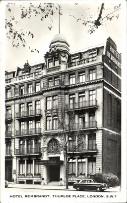 Hotel Rembrandt — Thurloe Place, Londres S.W.7 — editor desconhecido
