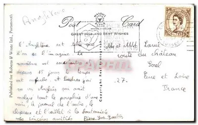 Chichester, South Street — vista da rua com o portal histórico — CCR 13, editor Mason's — Verso