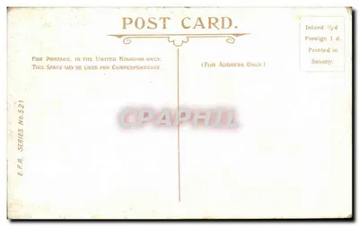 Zamek w Windsorze — widok zamku i rzeki — seria E.F.A. nr 521 — Rewers