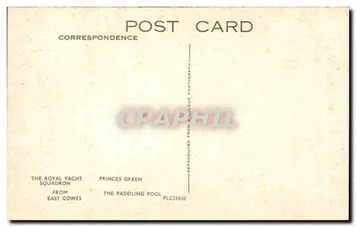 Cowes — vista panoramica — editore non visibile, n° di serie PLC22650 — Verso