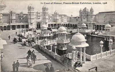 Court of Honour — Exposição Franco-Britânica, Londres, 1908 — Valentine's & Sons Ltd