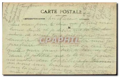 Maternidade de Souci — Sidonie e seu cachorro — Lib. Jehly-Poupin, Mortagne — Verso