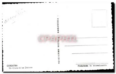 Córdoba — Cristo de los Dolores — Ediciones Sicilia — Reverso