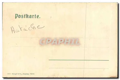 Bilhete postal antigo Bregenz — Verso