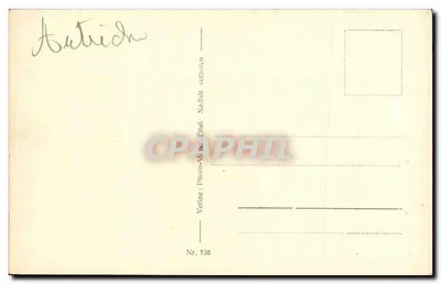 Oberau — vista da estrada de Ettal — editor Autridin, n° 136 — Verso