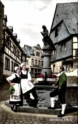Winningen a.d. Mosel — Bij de Weinhexenbrunnen — onbekende uitgever, nr. serie 150