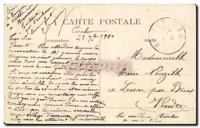 Casamento Campestre — A Declaração — Colettin 1910 — Verso