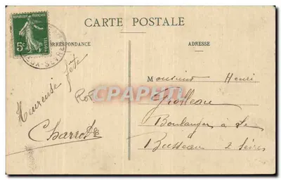 Em Ponéton — No guichê — Caricatura de C. Lutin, 1910 — Verso