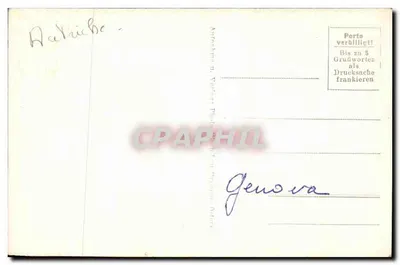 Risch-Lau, Bregenz — widok zasnieżonych gór z wioską — Warth, nr 5746 — Rewers