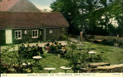 Taverna da Sereia e Jardins de Chá — Ilha de Herm, C.I. — Carta de Tuck HM 55