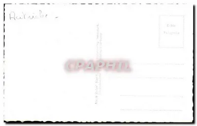 Vila nevada nas Alpes — visão panorâmica — editor desconhecido, n° de série não visível — Verso
