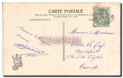 Azalee — gekleurde foto — H. Mounet, n° 3227 — Achterkant