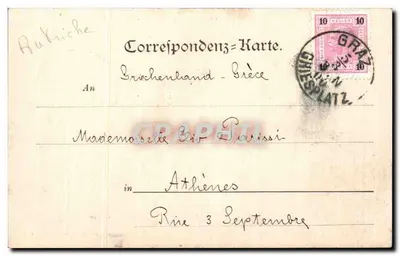 Graz — Panorama von der Hilmwarte — Deutsch's Postkartenverlag, Wien L. — Verso