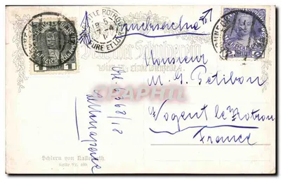Vila alpina — vista pitoresca — editor Schöner von Raffelsteth, n° 409 — Verso