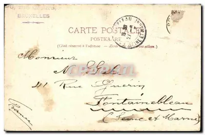 75ème Anniversaire de l'Indépendance Belge — Gare du Nord — Édition A. Durr, Bruxelles — Verso