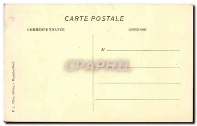 Schaerbeek-Bruxelas - Rue Royale Ste. Marie - Hotel de Ville em segundo plano — Editor Flion, n° 116 — Verso