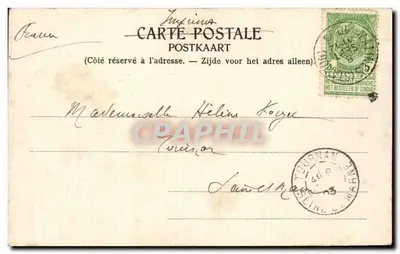Malines — A Dyle e Nossa Senhora de Hanswyck — Série artística No.2 — Verso