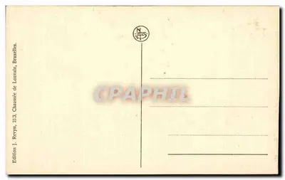 Zeebrugge — Dragadores de minas ingleses — Edição J. Reyvyn, Louvain — Verso
