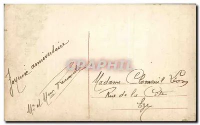 Arranjo de margaridas em um vaso — editor HH n° 918 — Verso