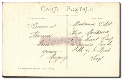 Bouquet de fleurs — Souvenir — Em. Brocheroux, Imp.-Édit., Paris, Série 37 — Rewers