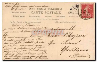 Anêmonas em um vaso — série 1724 — editor S — Verso