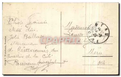 Ostende — Avenida Léopold em direção ao Parque — Cliché F. Walschaerts, Bruxelas, n°65 — Verso