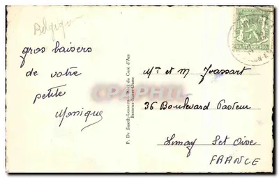Bilhete postal antigo Banneux Notre Dame Panorama pittoresque — Verso