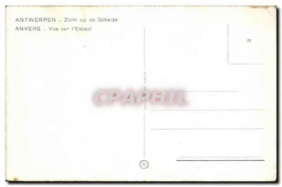 Antwerpen - Widok na rzekę Escaut — n°21 — Rewers