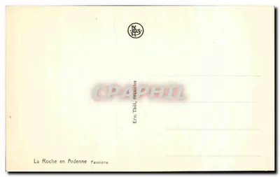 La Roche en Ardenne — Panorama — Ern. Thill, Bruxelas — Verso