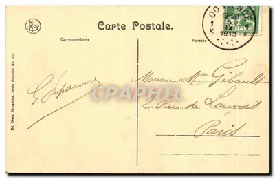 Ostende — Widok na Estacade — Nels, Bruksel, seria Océan nr 80 — Rewers
