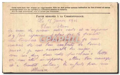 Korespondencja Armii Republiki — Karta w zwolnieniu — Mod. A — IMPR. NAT. — Rewers