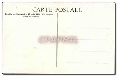 Batalha de Smolensk — 17 de agosto de 1812 — Ch. Langlois — Verso