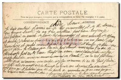 Napoleón en el Campo de Batalla de Eylau (9 de Febrero de 1807) — serie 1114 — editor no identificado — Reverso