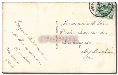 Święta Nowa Rok i 365 Dni Szczęścia — DÉDÉ PARIS 1077 — Rewers