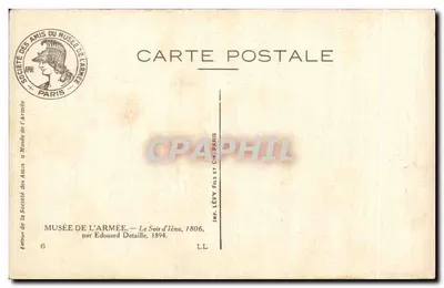 O Crepúsculo de Élne, 1806 — por Edouard Detaillé — Sociedade dos Amigos do Museu da Armada — Verso