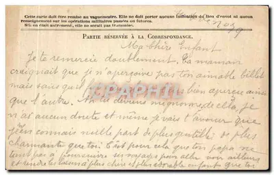 Korespondencja Armii Republiki — Karta w zwolnieniu — wydawca IMPR. NAT. — Mod. A — Rewers