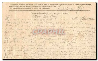 Correspondance des Armées de la République — Carte en franchise — Secteur postal n°163 — Rewers