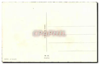 Bukiet kwiatów — Szczęśliwego Dnia — M.D. Paris, seria n°3525 — Rewers