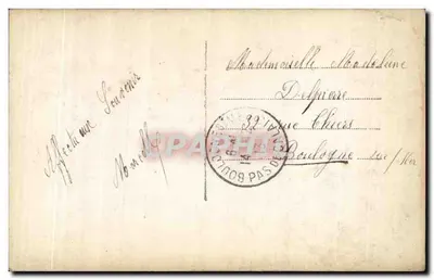 Białe lilie — ilustracja — wydawca nieznany, nr serii 709 — Rewers