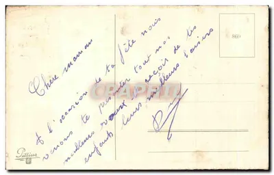 Arranjo de pivoines — Boa festa — editor Pittius, n°860 — Verso